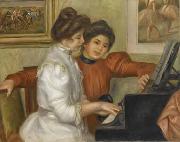 Pierre Auguste Renoir Yvonne et Christine Lerolle au piano oil painting on canvas